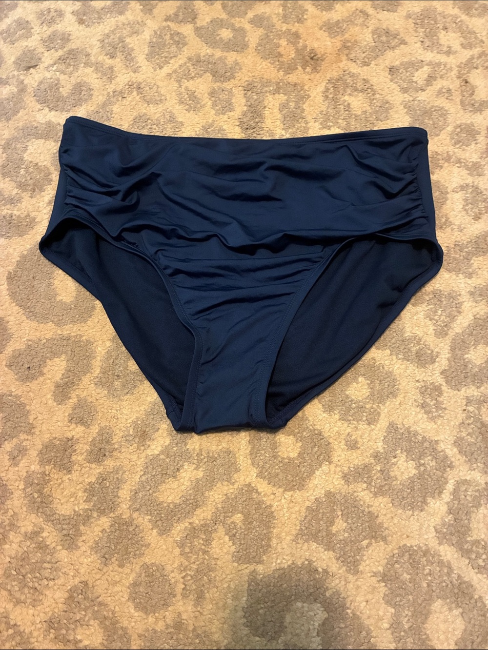 NWOT Shade & Shore High Waist Full Coverage Bikini Bottom Size XL